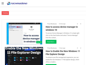 'techmodena.com' screenshot