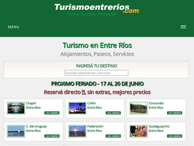 'turismoentrerios.com' screenshot
