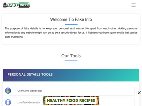 'fakeinfo.net' screenshot