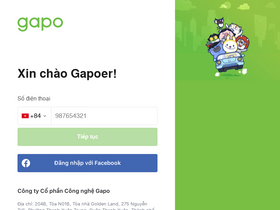 'gapo.vn' screenshot