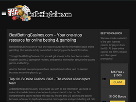 'bestbettingcasinos.com' screenshot