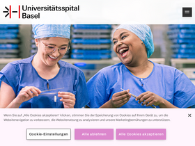 'unispital-basel.ch' screenshot