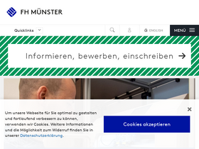 'fh-muenster.de' screenshot