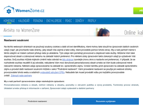 'womenzone.cz' screenshot