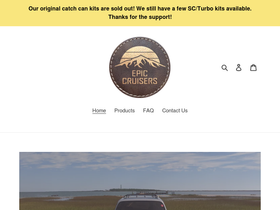 epiccruisers.com homepage screenshot