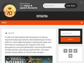 'outalpha.com' screenshot