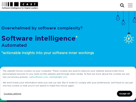 'castsoftware.com' screenshot