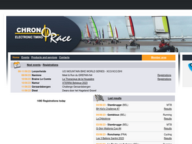 'chronorace.be' screenshot
