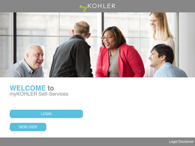 'mykohler.com' screenshot