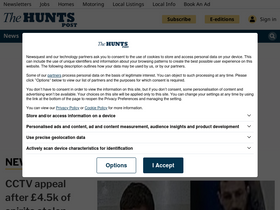 'huntspost.co.uk' screenshot