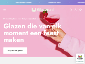 glazen.nl homepage screenshot