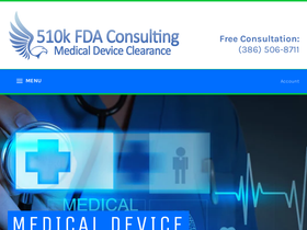 510kfda.com homepage screenshot
