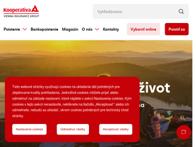 'kooperativa.sk' screenshot