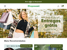 Shopowant website screenshot