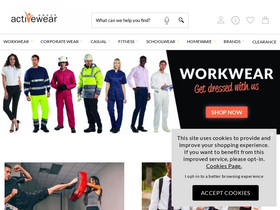 'activeweargroup.com' screenshot