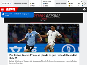 'espn.com.uy' screenshot