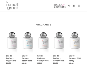 ismellgreat.com homepage screenshot