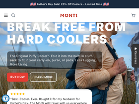 monticoolers.com homepage screenshot