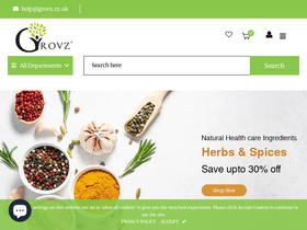 grovz.co.uk homepage screenshot
