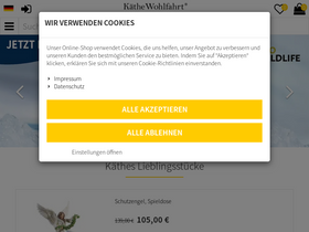 'kaethe-wohlfahrt.com' screenshot