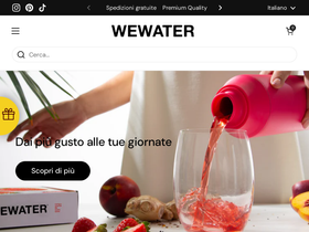 Wewaterbottles homepage screenshot