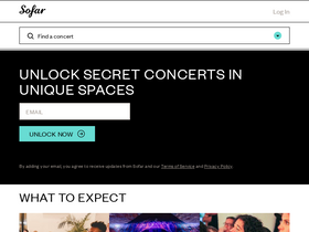 'sofarsounds.com' screenshot