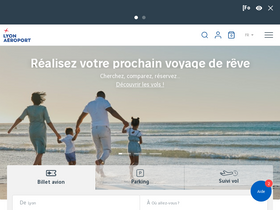 'lyonaeroports.com' screenshot