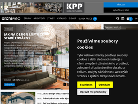 'archiweb.cz' screenshot