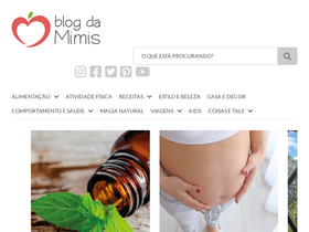 'blogdamimis.com.br' screenshot