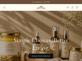 boniam.com homepage screenshot