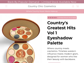 Countrychiccosmetics homepage screenshot