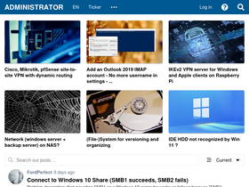 'administrator.de' screenshot