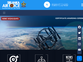 'airforce.lk' screenshot