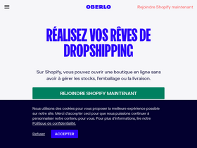 'oberlo.fr' screenshot