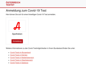 'oesterreich-testet.at' screenshot