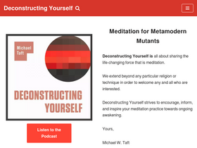 'deconstructingyourself.com' screenshot