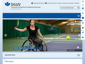 'dguv.de' screenshot