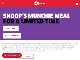 'jackinthebox.com' screenshot