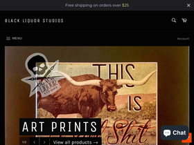 blackliquorstudios.com homepage screenshot