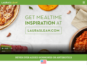'laurasleanbeef.com' screenshot