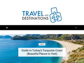 'travelanddestinations.com' screenshot