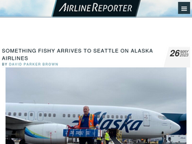 'airlinereporter.com' screenshot