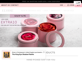 eloisebeauty.com homepage screenshot
