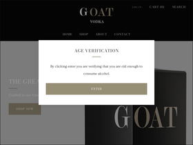 GOAT homepage screenshot