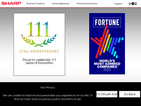 'sharpusa.com' screenshot