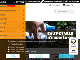 'materiel-aventure.fr' screenshot