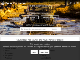 'sounddogs.com' screenshot