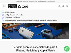 costaricaiphone.com homepage screenshot