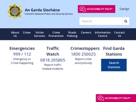 'garda.ie' screenshot