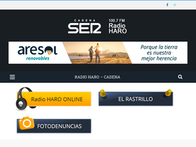 'radioharo.com' screenshot